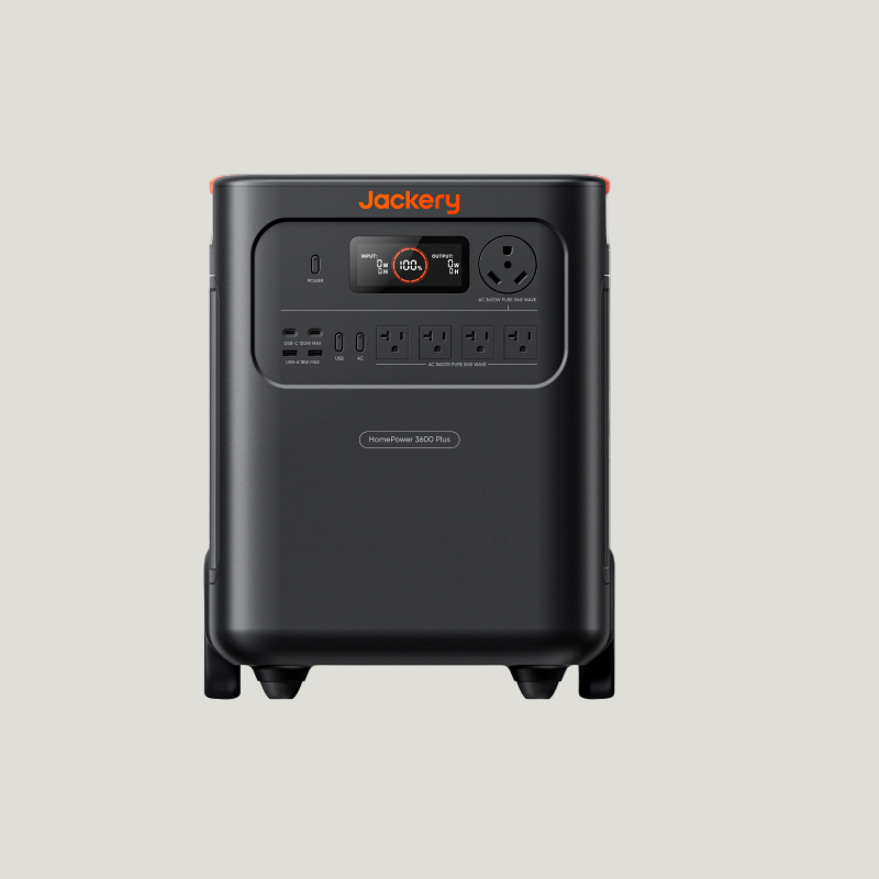 Black Jackery power station on a white background