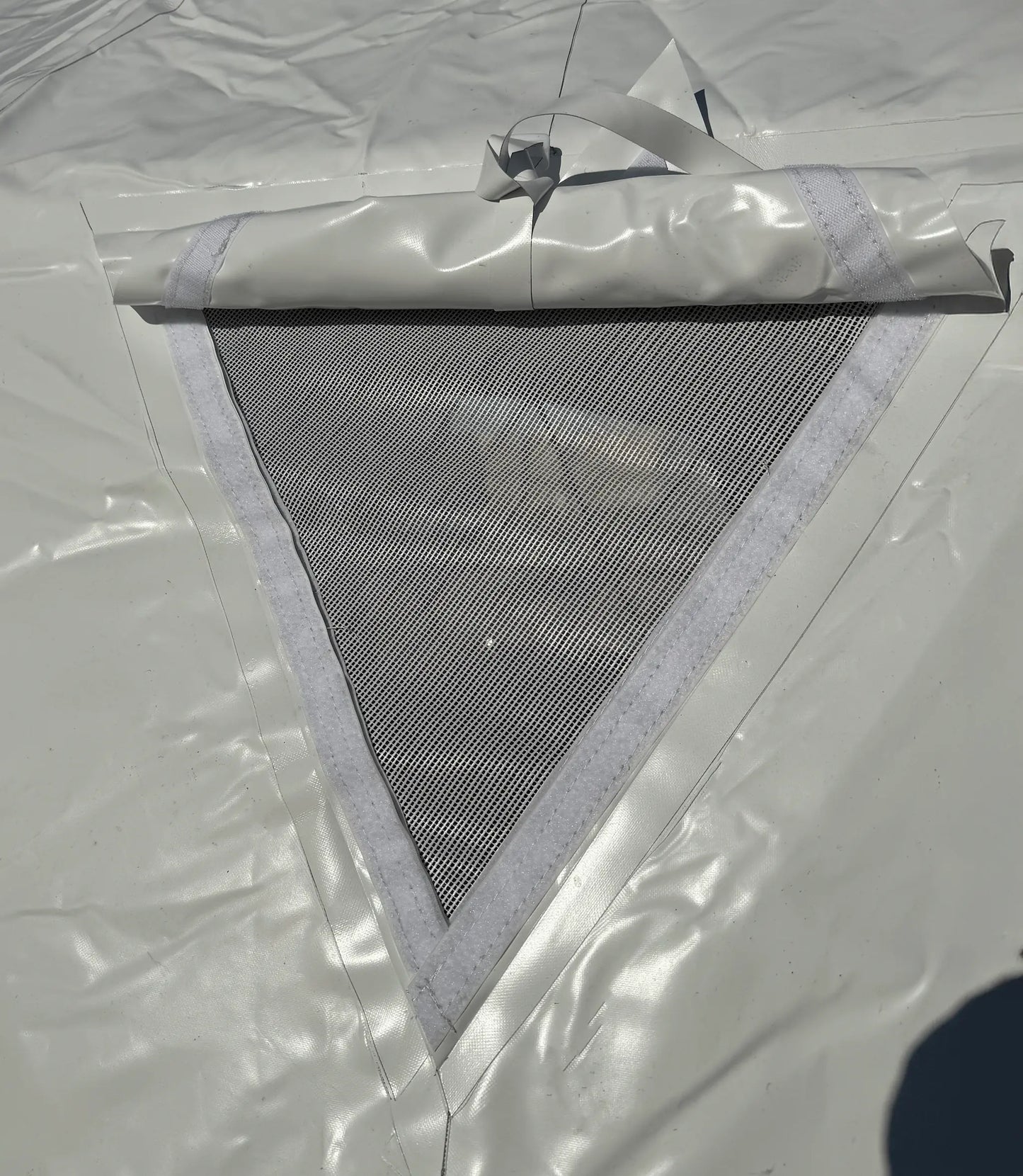 Window screen on a white background