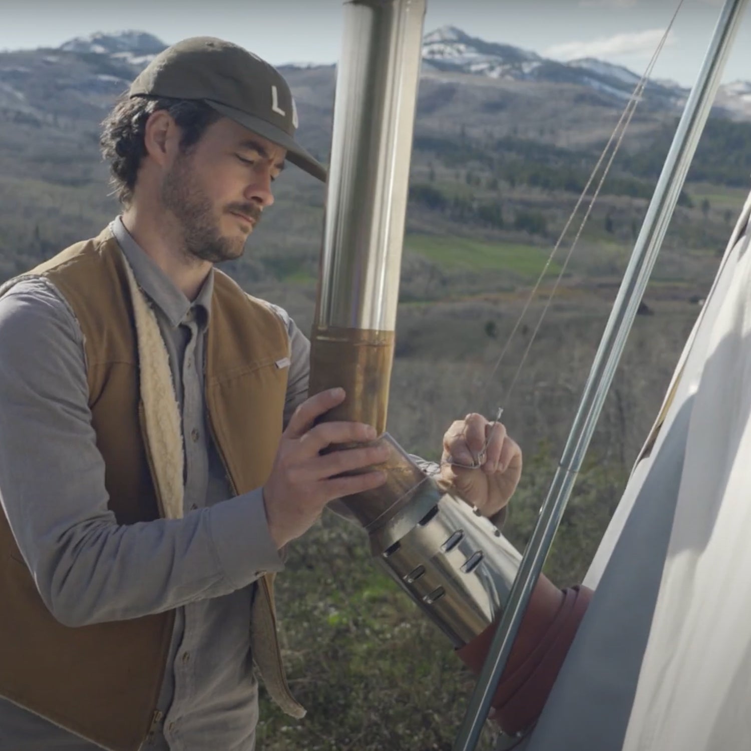 Using the flashing kit with a chimney out of a bell tent