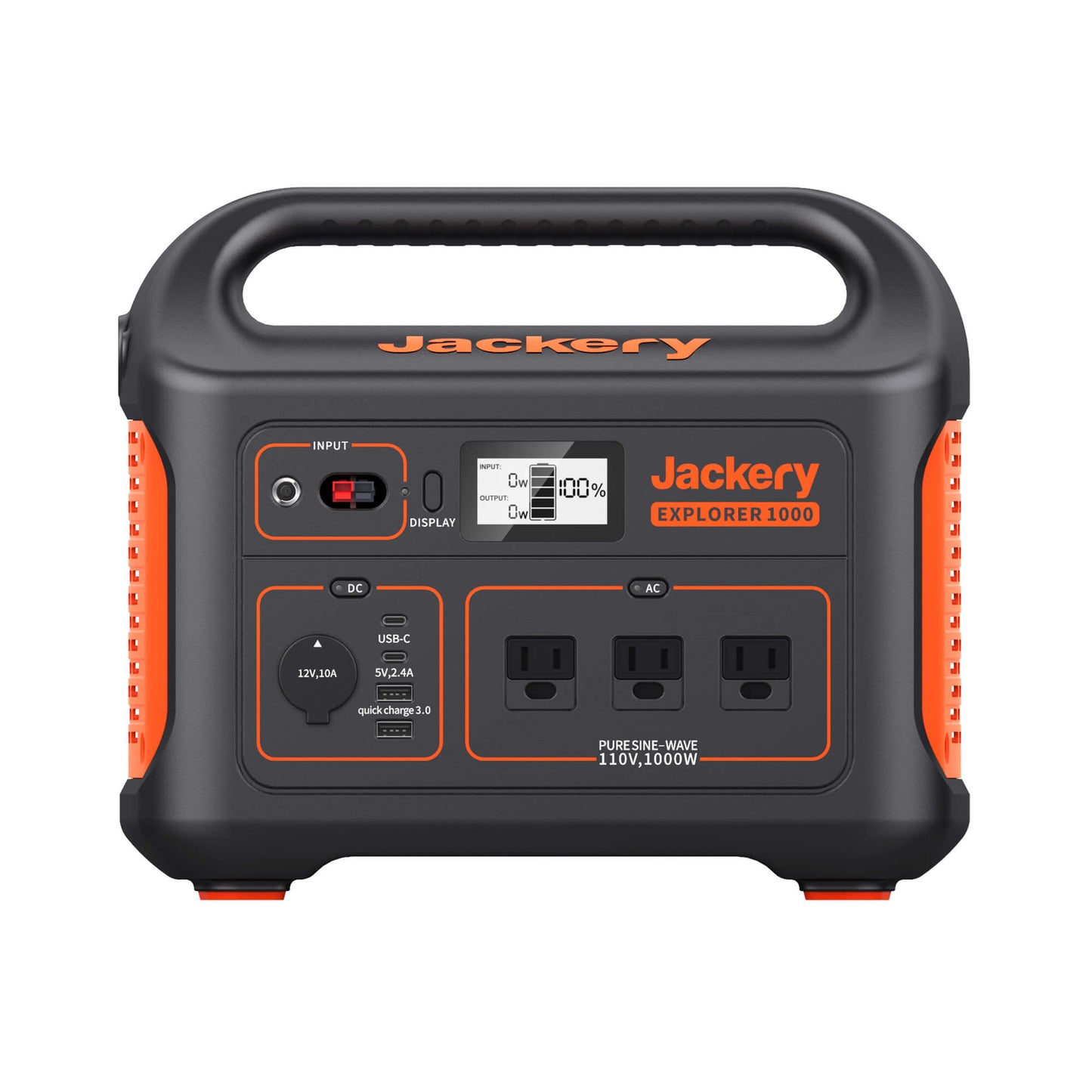 Jackery portable power station on a white background