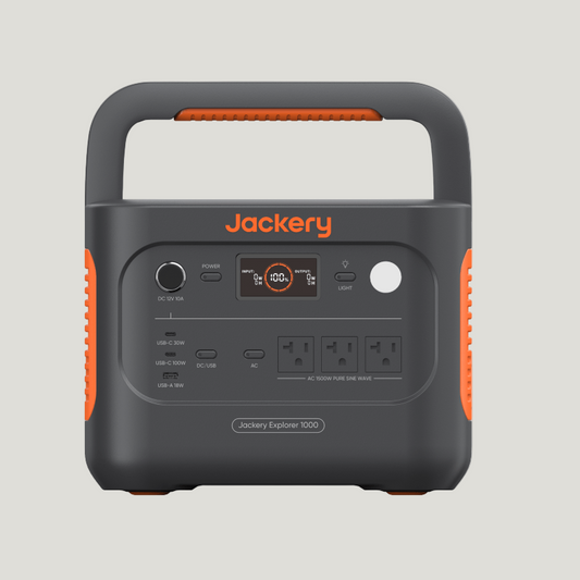 Jackery portable power station on a white background