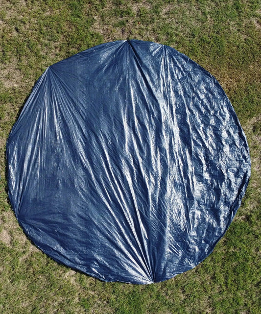 Robust and insulating ground sheet designed for tent protection, effectively shielding against moisture and providing extra warmth