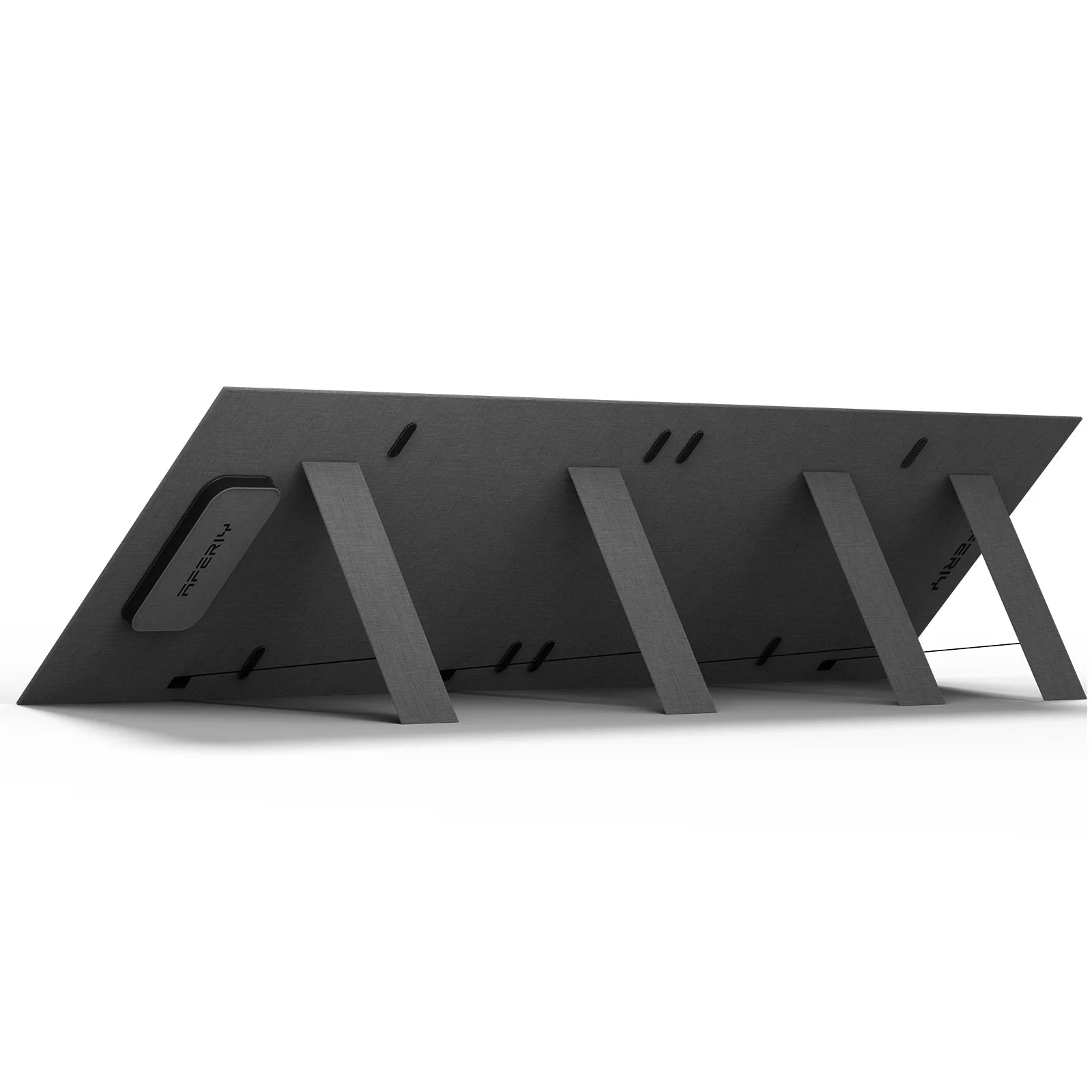 Black SOLAR PANEL stand on a white background