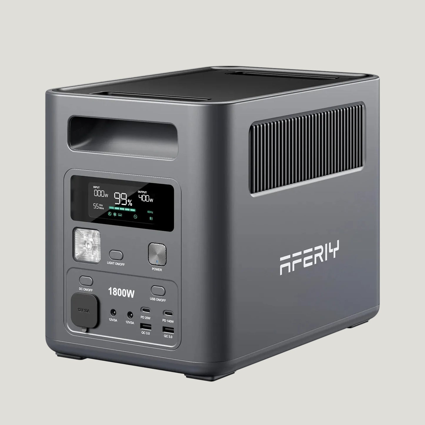 Aferiy power station on a white background