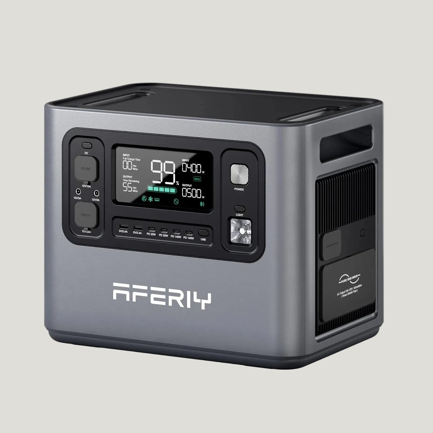 Aferiy power station on a white background