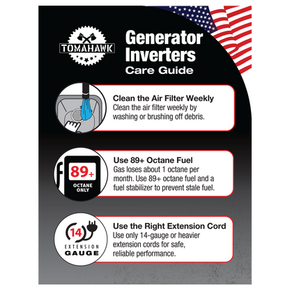 Tomahawk 3000W Camo Inverter Generator, Super Quiet | TG3000i-BRV