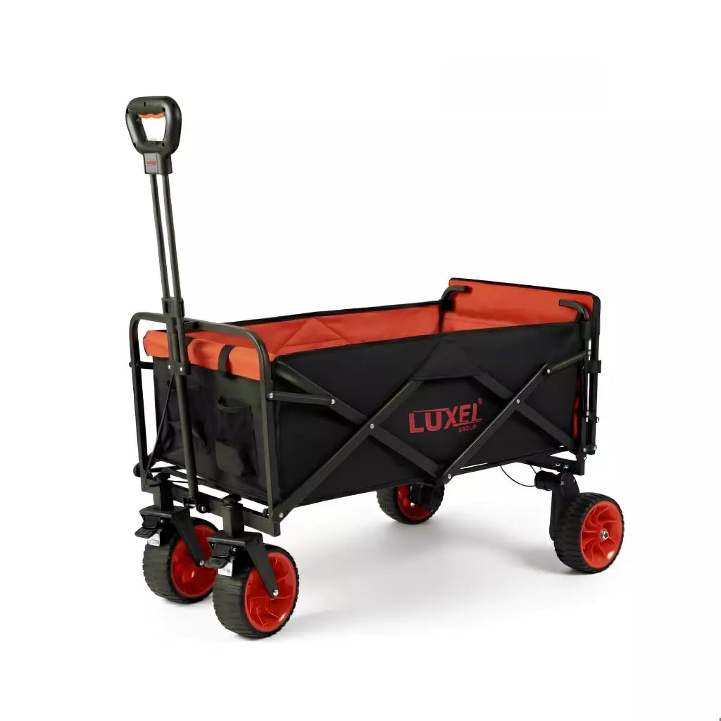 LUXEL compact electric camping cart on a white background