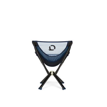 CLIQ ClassiQ camping chair in Moroccan Blue, back view