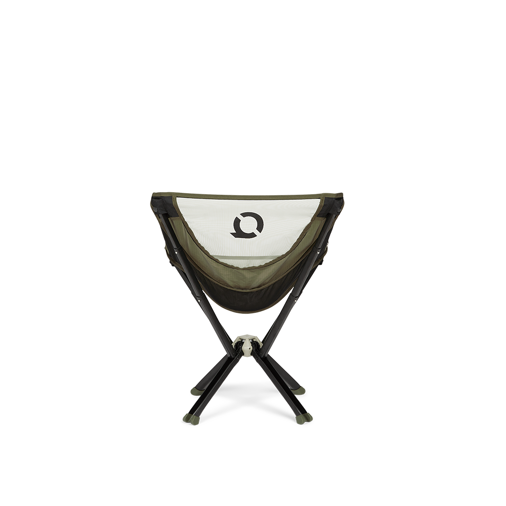 CLIQ ClassiQ camping chair in Burnt Olive, back view