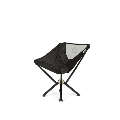 CLIQ ClassiQ portable camping chair in Onyx Black, front angle