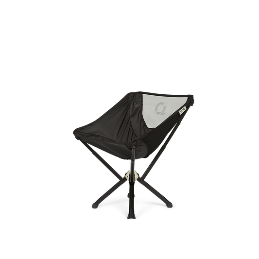 CLIQ ClassiQ portable camping chair in Onyx Black, front angle