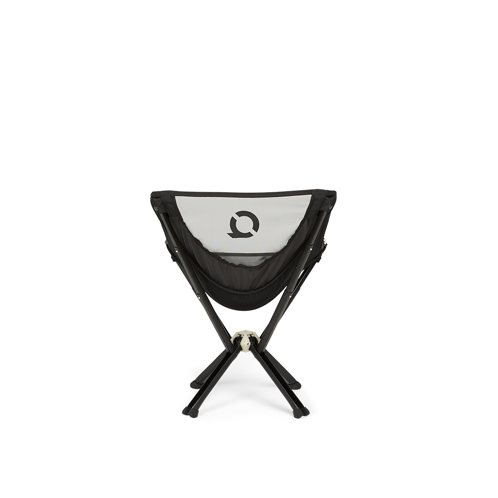 CLIQ ClassiQ camping chair in Onyx Black, back view
