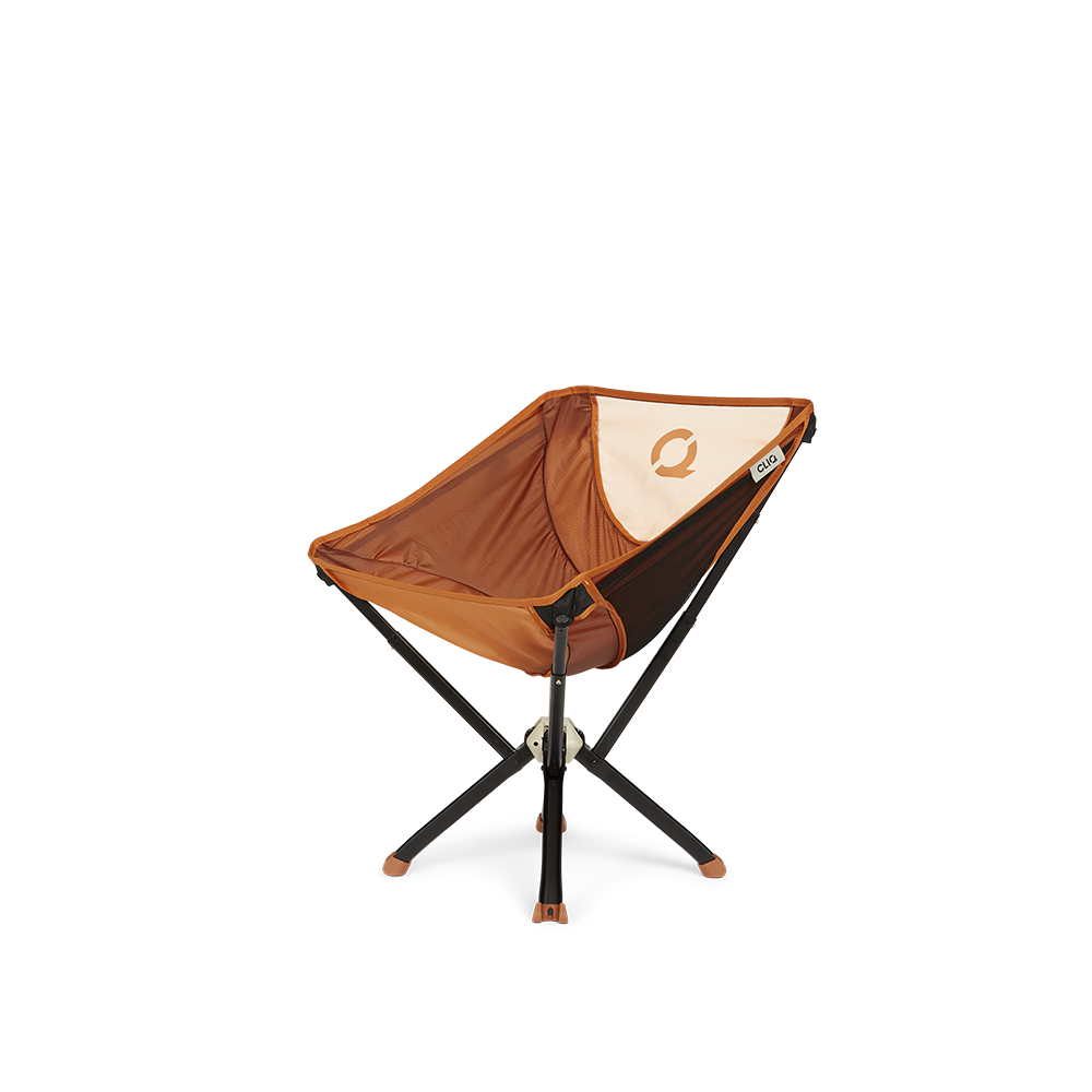 CLIQ ClassiQ portable camping chair in Canyon Orange