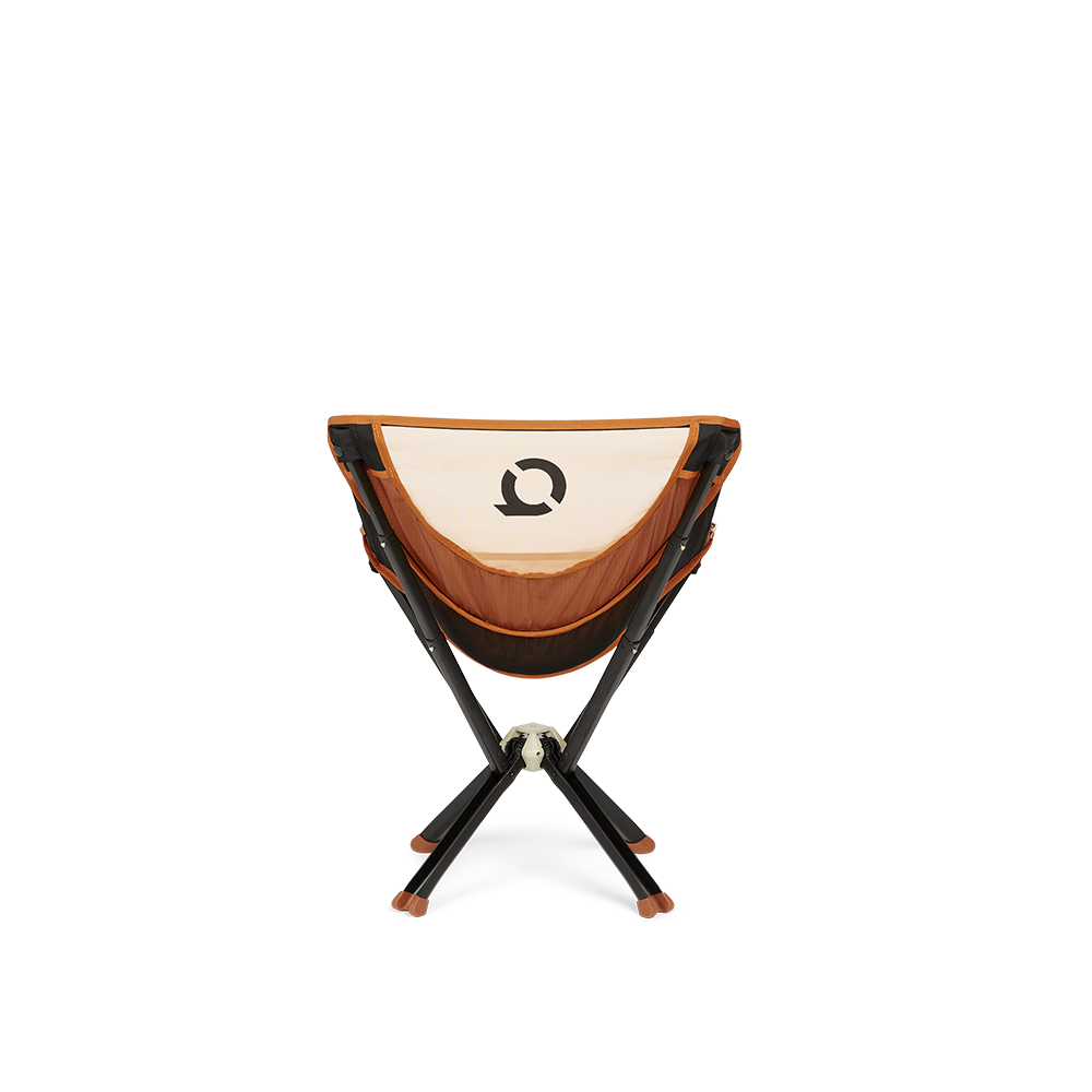 CLIQ ClassiQ camping chair in Canyon Orange, back view