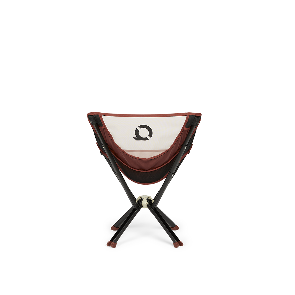 CLIQ ClassiQ camping chair in Fired Brick, back view