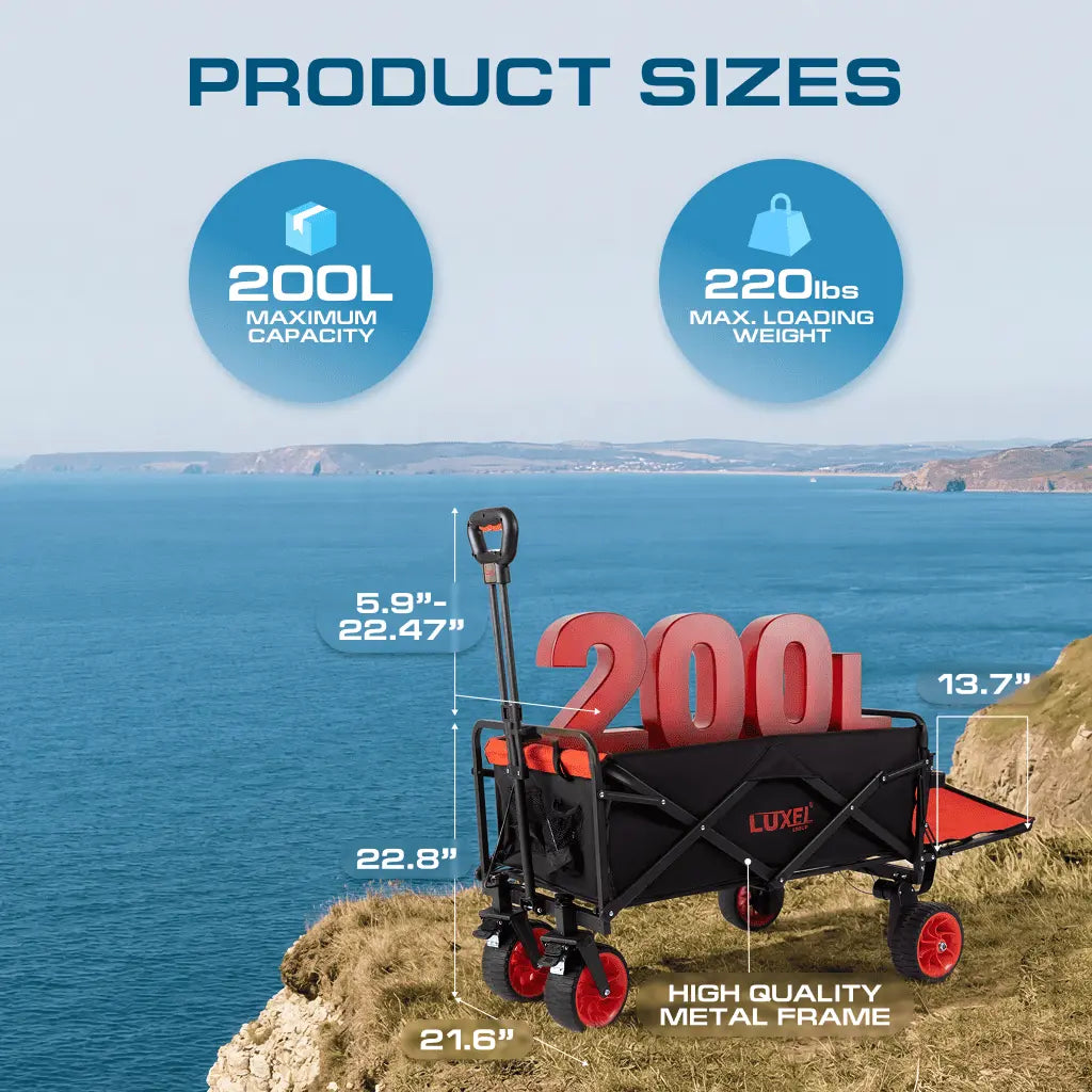 LUXEL compact electric cart dimensions