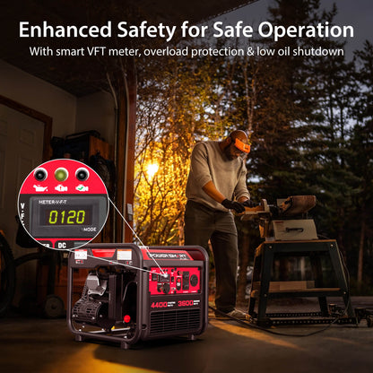 4400W Open Frame Gas Inverter Generator DL5040