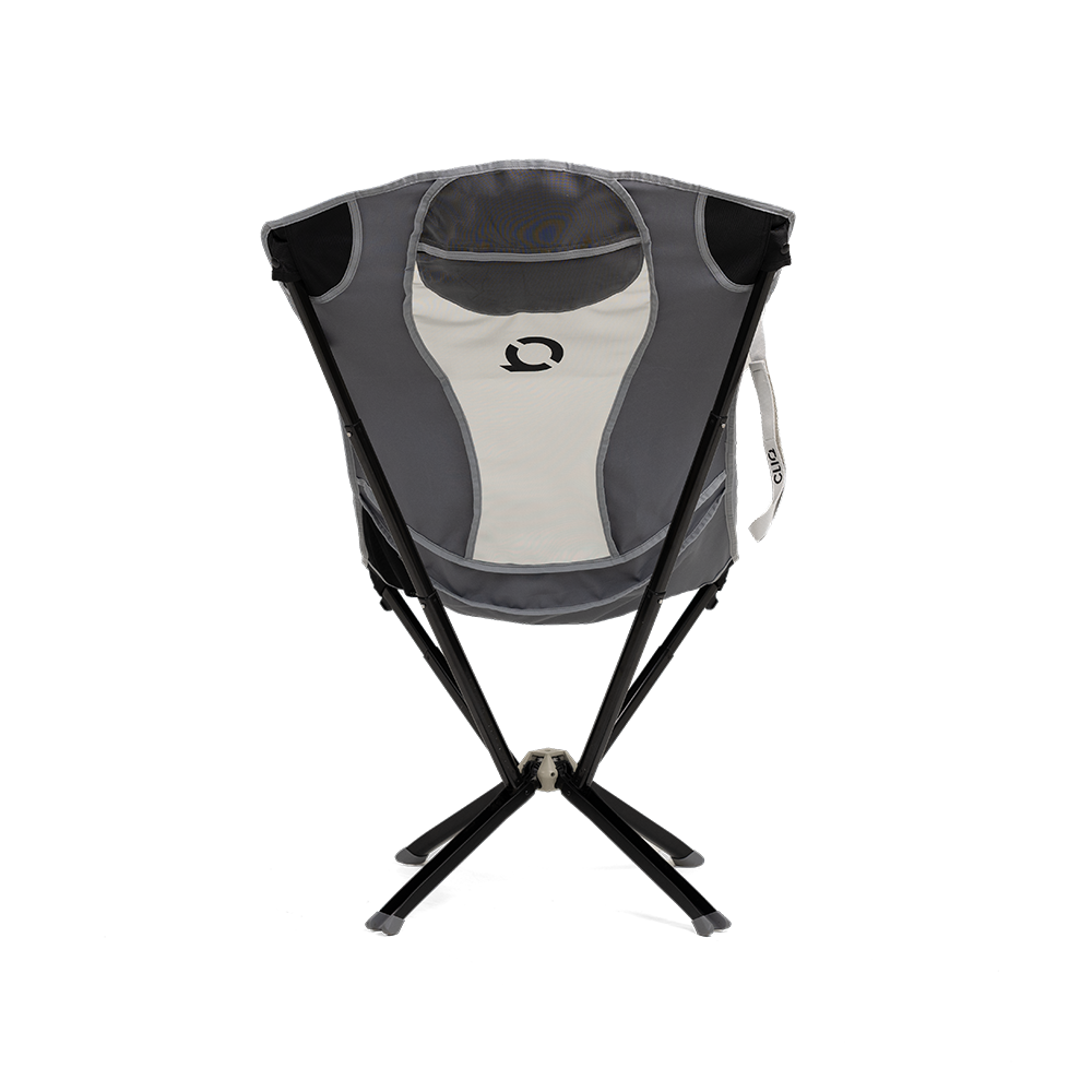 CLIQ EpiQ lounge chair in Quiet Shade, back view