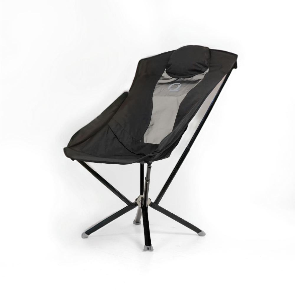 CLIQ EpiQ reclining lounge chair with headrest, front angle