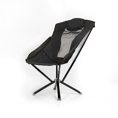 CLIQ EpiQ reclining lounge chair with headrest, front angle
