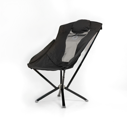 CLIQ EpiQ reclining lounge chair with headrest, front angle