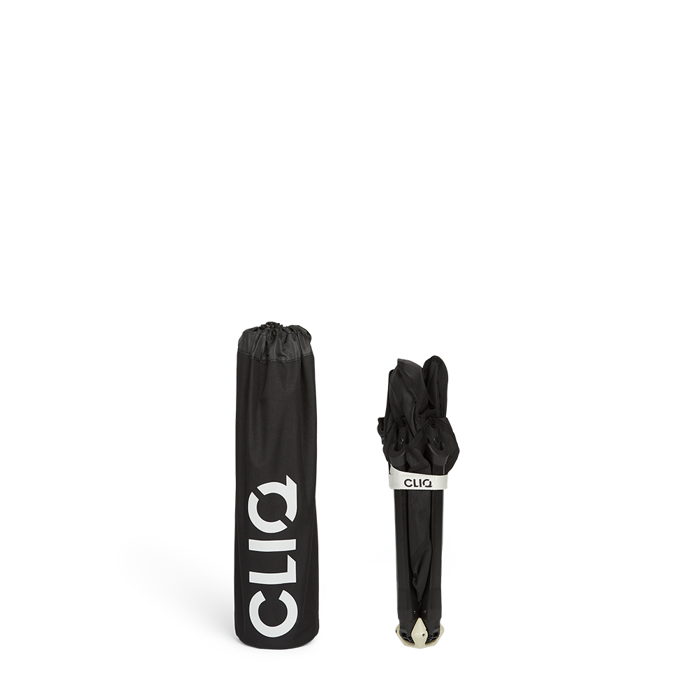 CLIQ EpiQ lounge chair folded in its carry bag