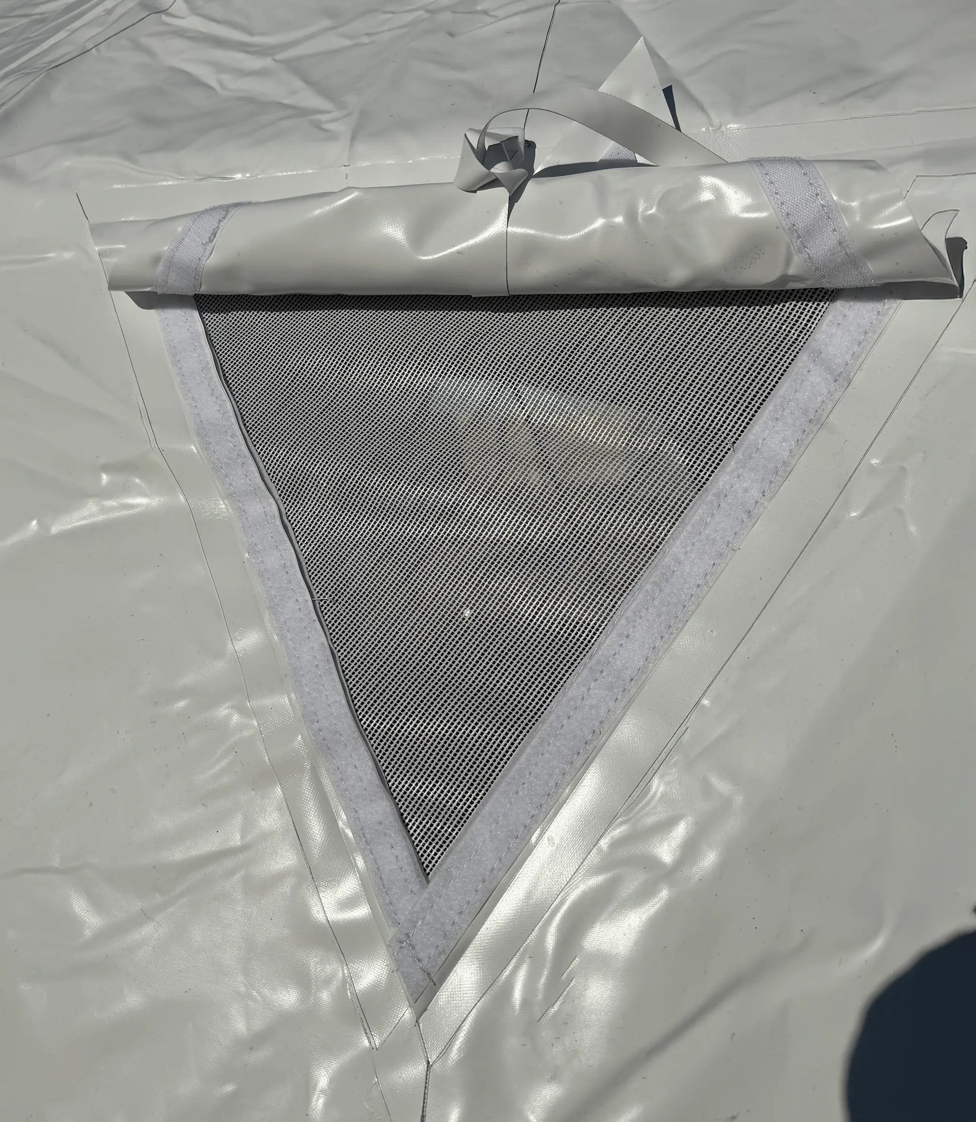 Window screen on a white background