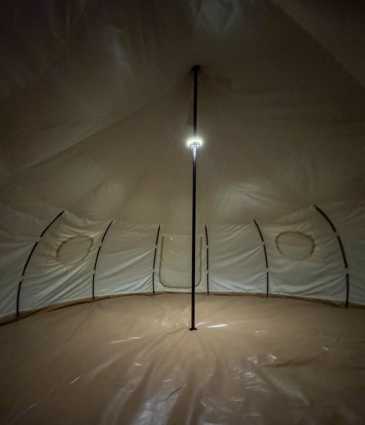 Flush LED Tent Pole Light