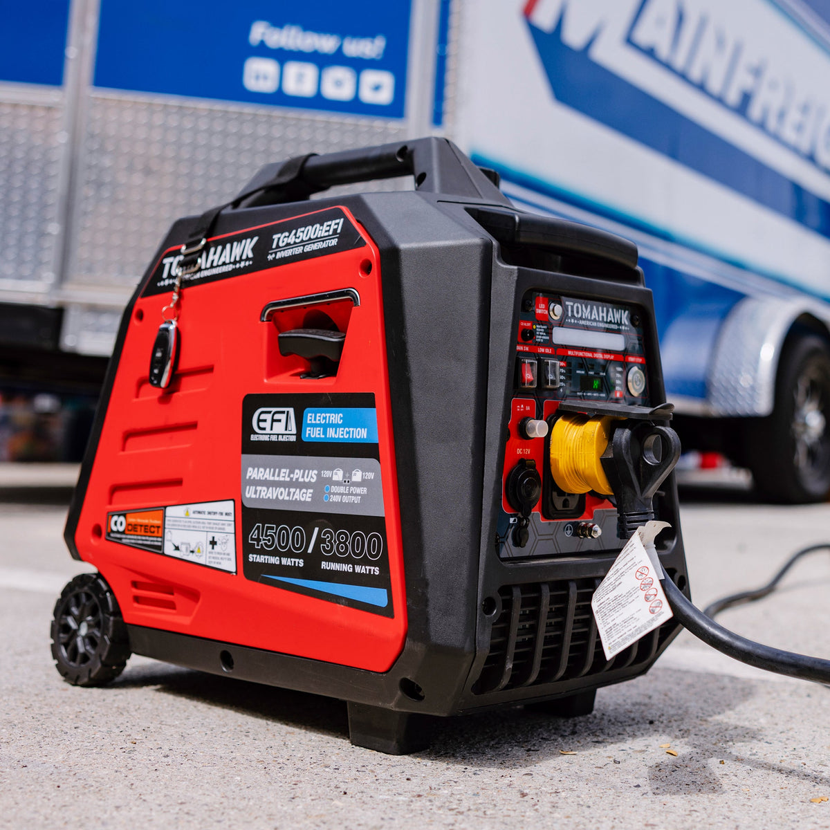 Tomahawk 4500W EFI Inverter Generator, Remote Start | TG4500iEFI
