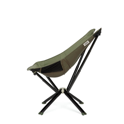 Green CLIQ MystiQ portable lounge chair in use