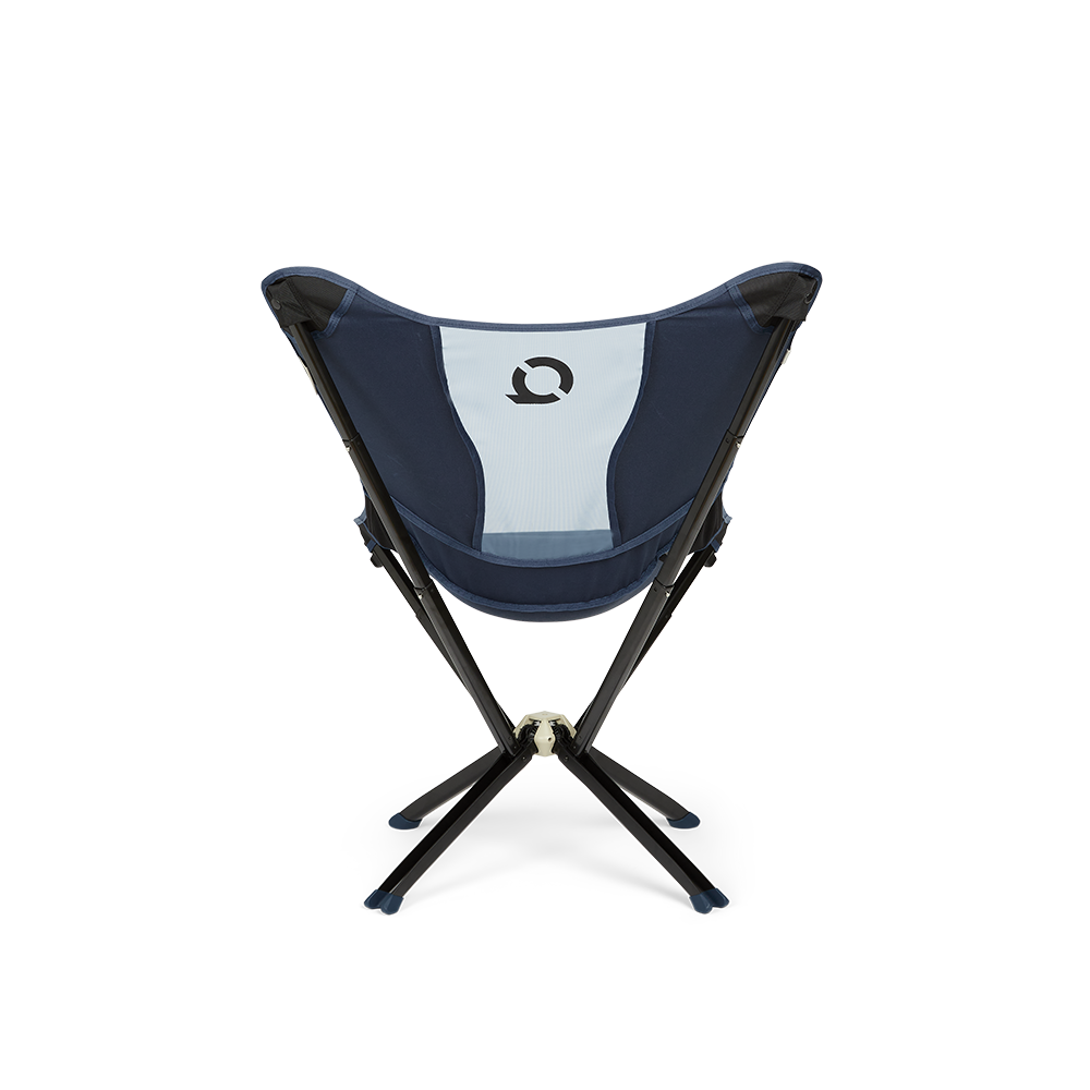 CLIQ MystiQ lounge chair in Gibraltar Blue, back view