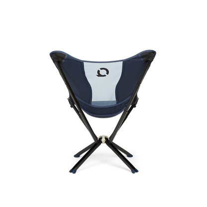 CLIQ MystiQ lounge chair in Gibraltar Blue, back view