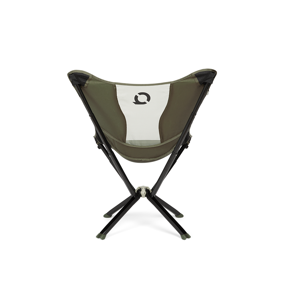 CLIQ MystiQ lounge chair in Burnt Olive, back view