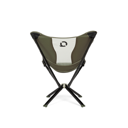 CLIQ MystiQ lounge chair in Burnt Olive, back view