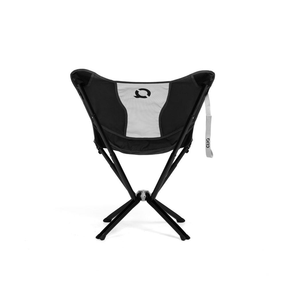 CLIQ MystiQ lounge chair in Onyx Black, back view