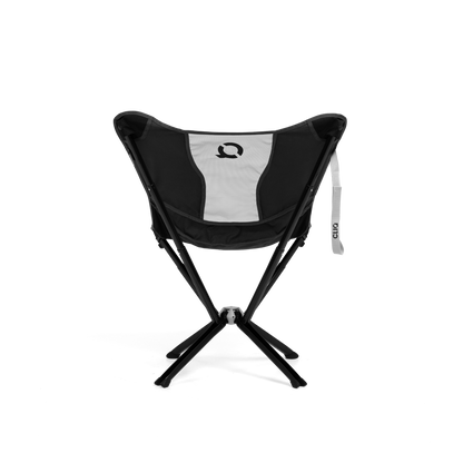 CLIQ MystiQ lounge chair in Onyx Black, back view