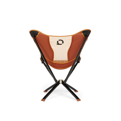 CLIQ MystiQ lounge chair in Canyon Orange, back view