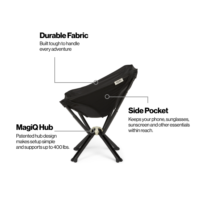 CLIQ ClassiQ camping chair features and specifications