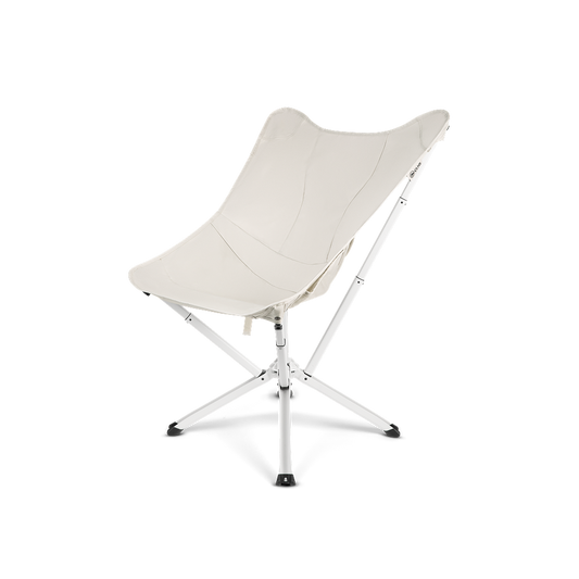 CLIQ Riviera portable lounge chair in Cloud, front angle
