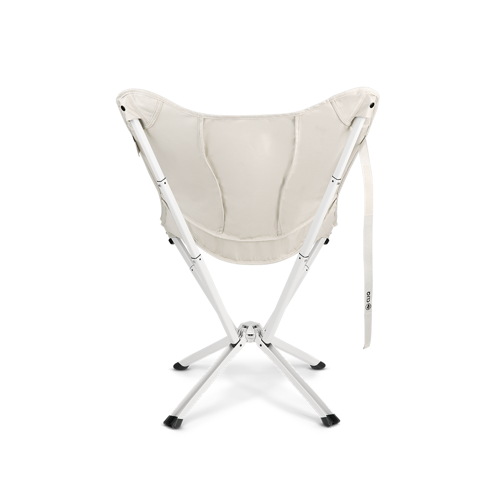CLIQ Riviera lounge chair in Cloud, back view