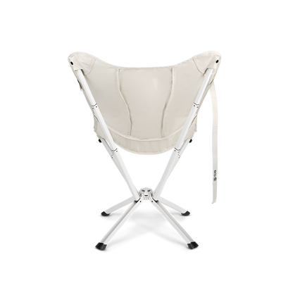 CLIQ Riviera lounge chair in Cloud, back view