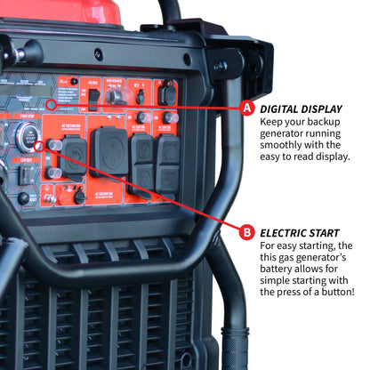Tomahawk 10,500W Electric Start Inverter Generator | TG9000i
