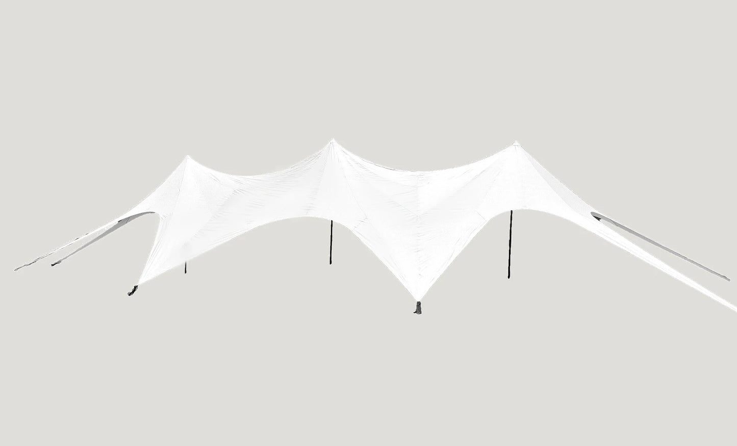White canopy tent on a plain background