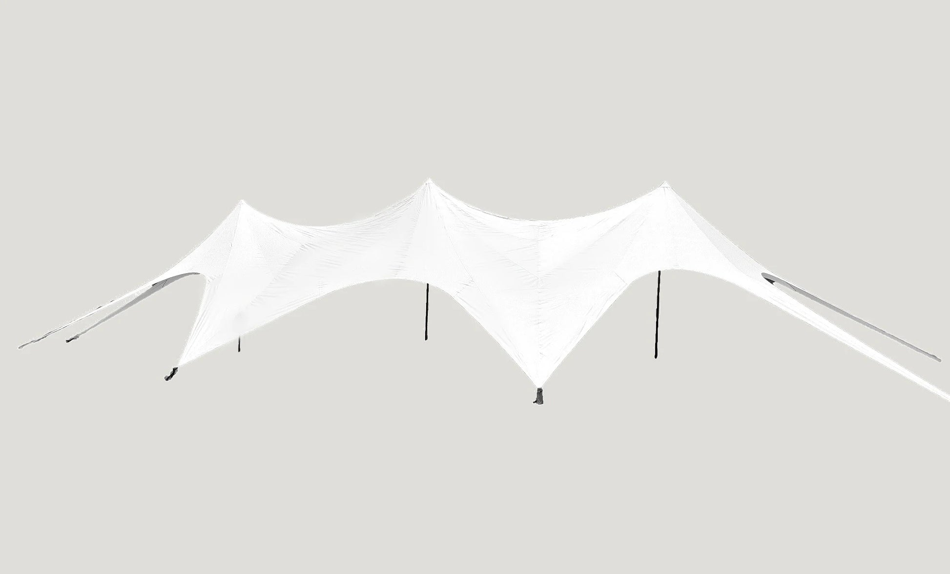 White canopy tent on a plain background