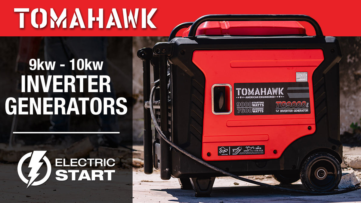 Tomahawk 10,500W Electric Start Inverter Generator | TG9000i