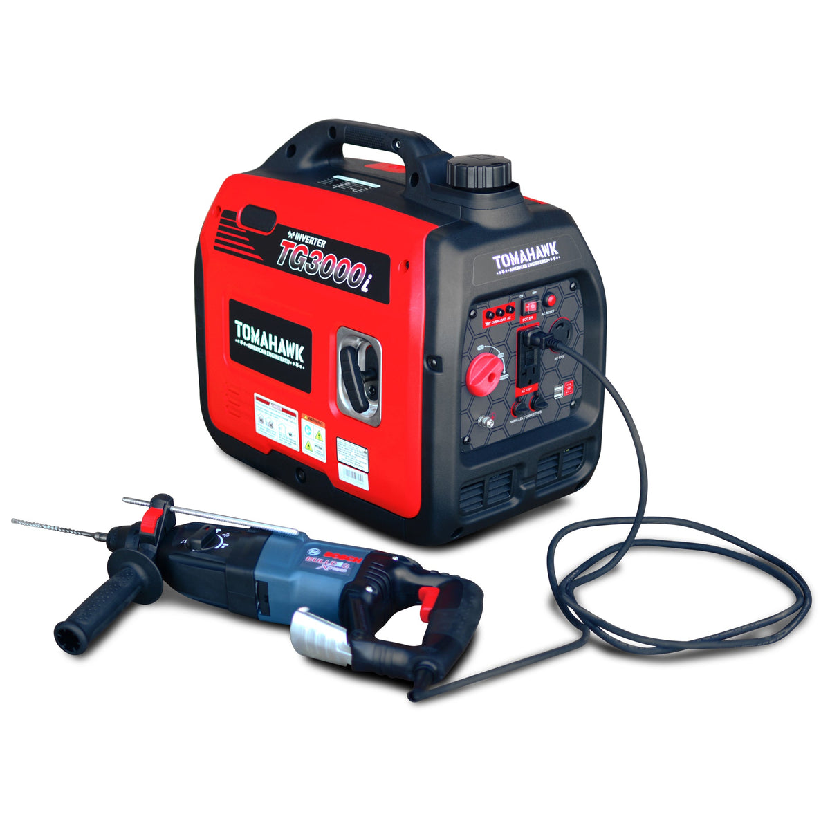 Tomahawk 3000W Super Quiet Inverter Generator for Glamping | TG3000i