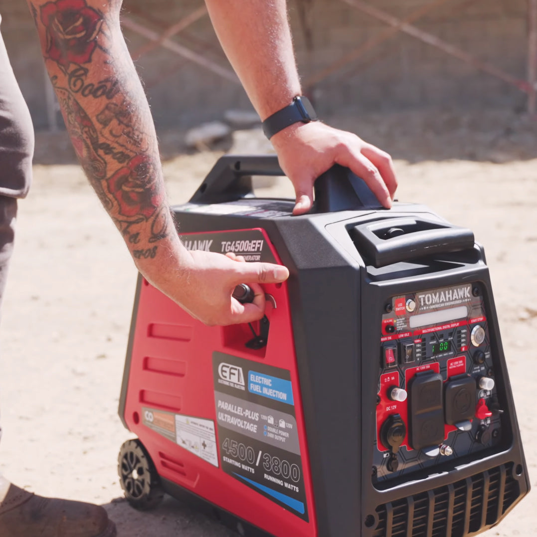 Tomahawk 4500W EFI Inverter Generator, Remote Start | TG4500iEFI