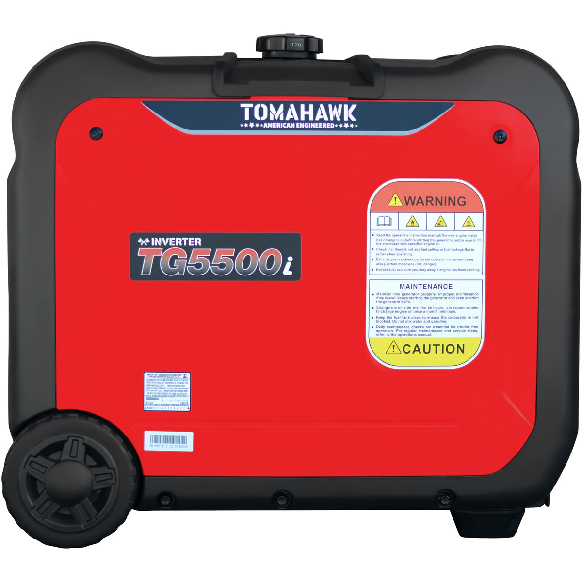Tomahawk 5500W Super Quiet Inverter Generator for Glamping | TG5500i