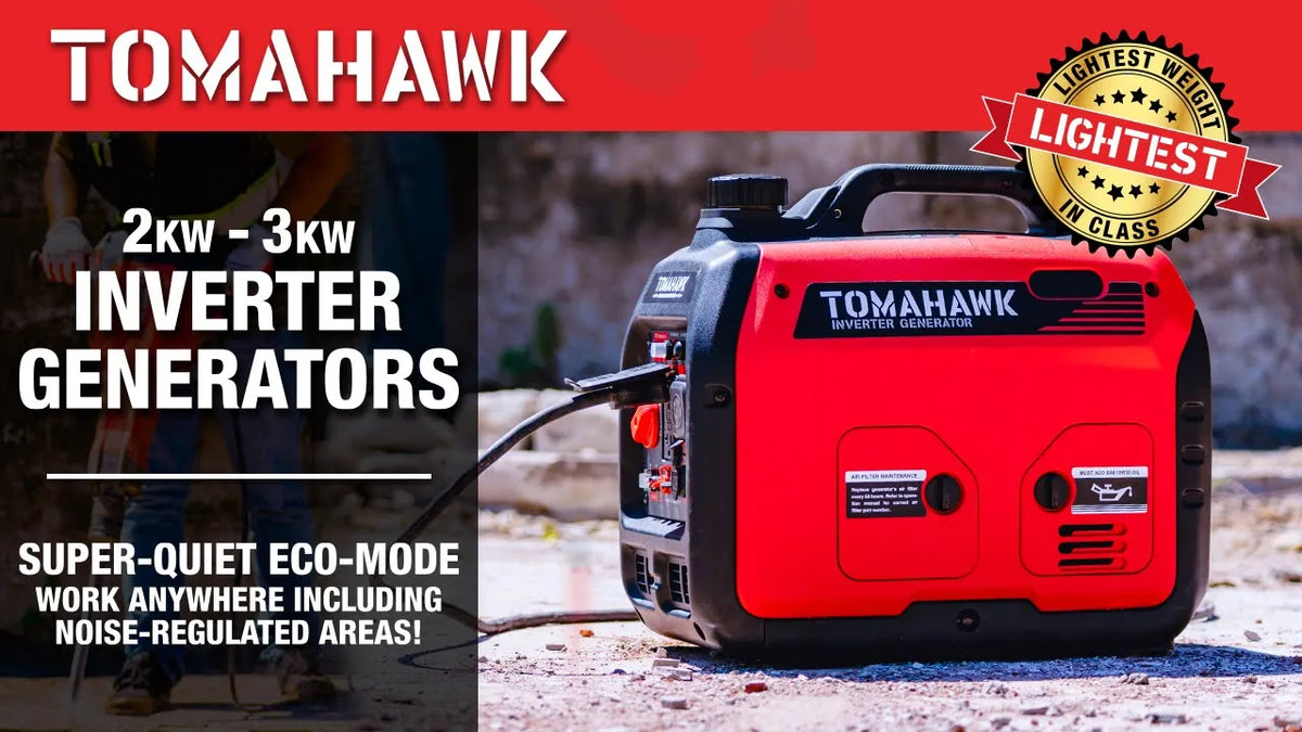 Tomahawk 2000W Super Quiet Inverter Generator for Glamping | TG2000i