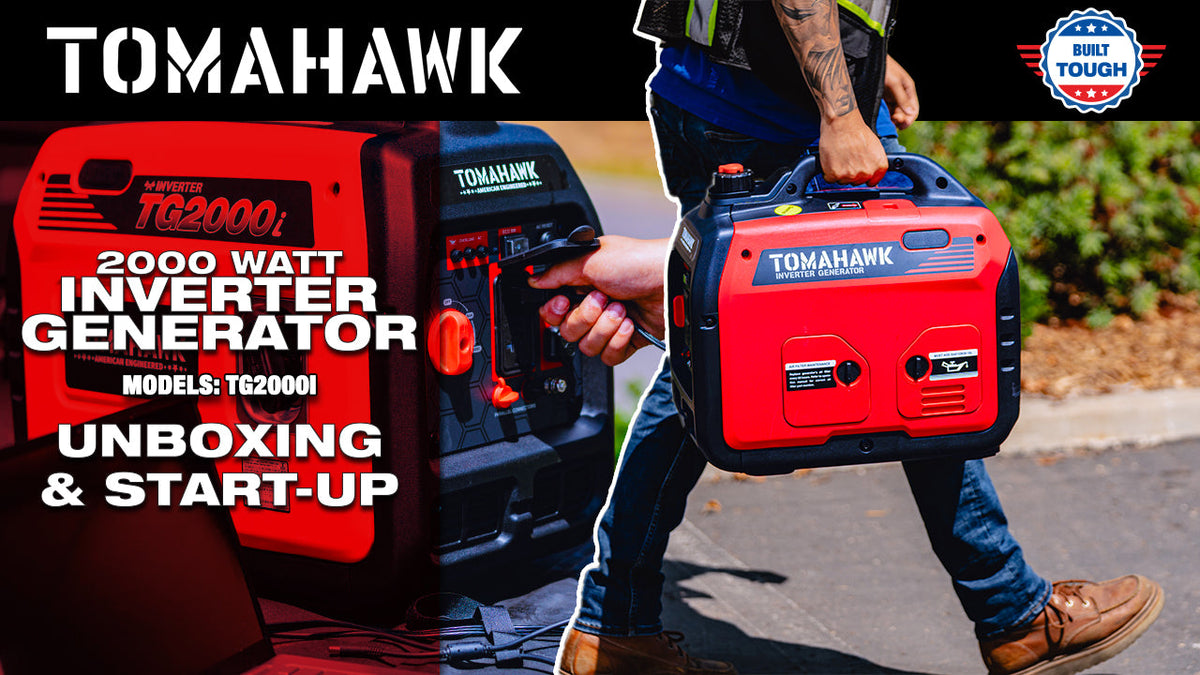 Tomahawk 2000W Super Quiet Inverter Generator for Glamping | TG2000i